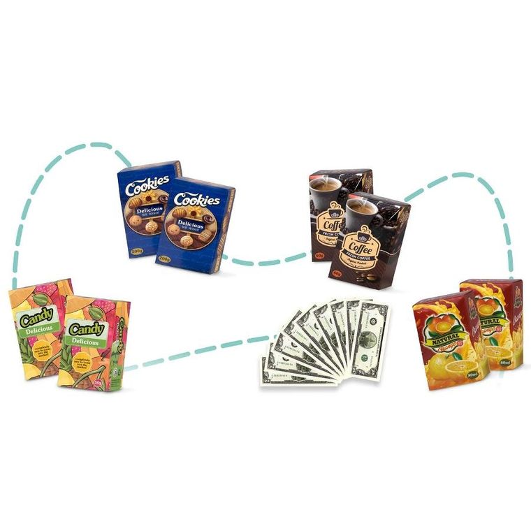 Ricokids, wózek na zakupy, niebieski