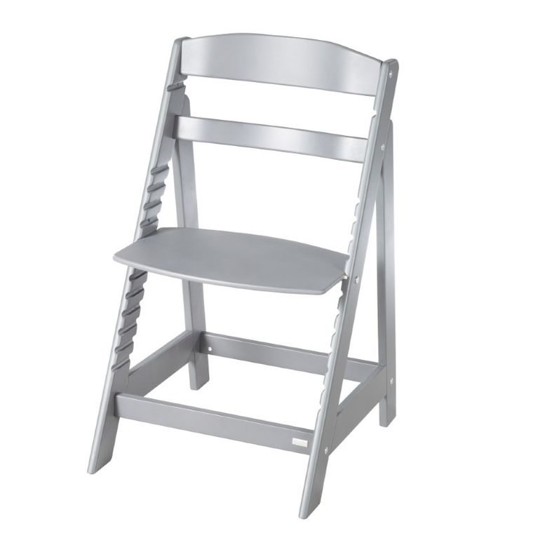 Roba, Sit Up Flex, drewniane krzesełko, szare