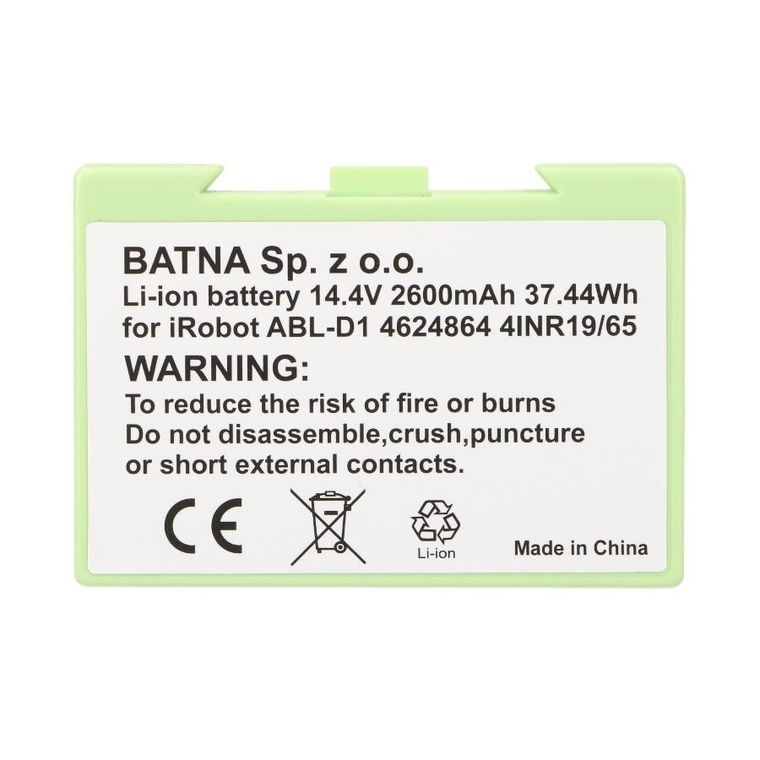 Roomba, bateria, akumulator do odkurzacza, E5 E6 I7 14.4V 2600mAh