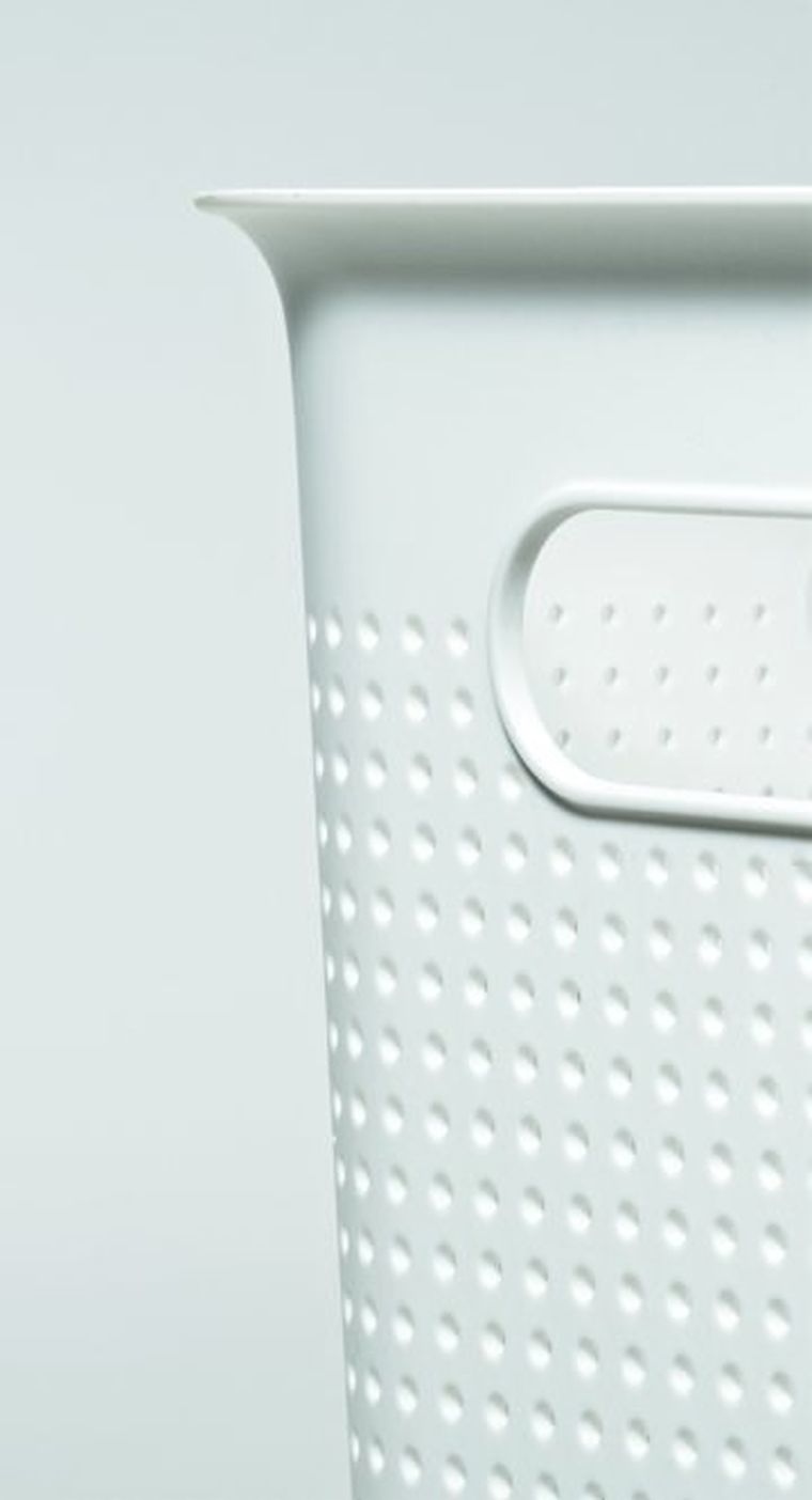 Rotho, Brisen, kosz na bieliznę, biały, 50l