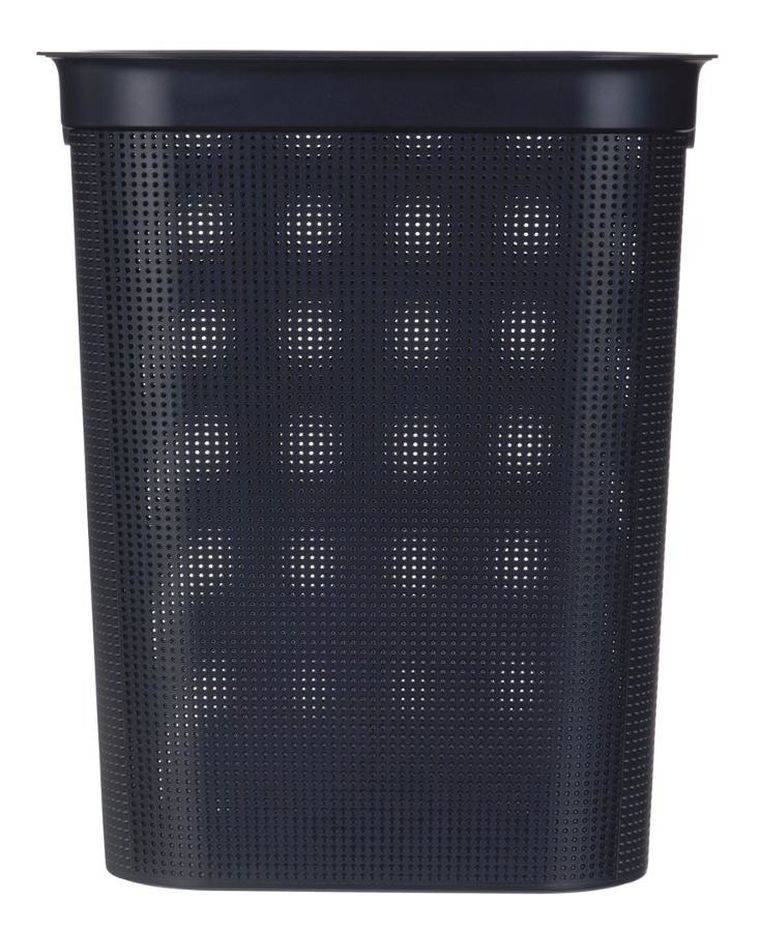 Rotho, Brisen, kosz na bieliznę, czarny, 50l