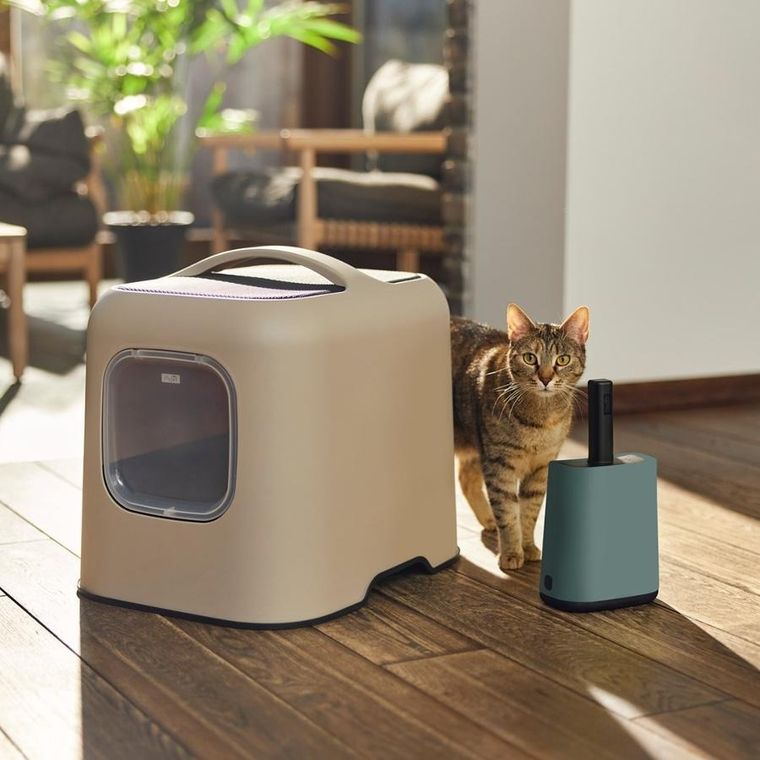 Rotho, łopatka z podstawką +worki 16-8cm green