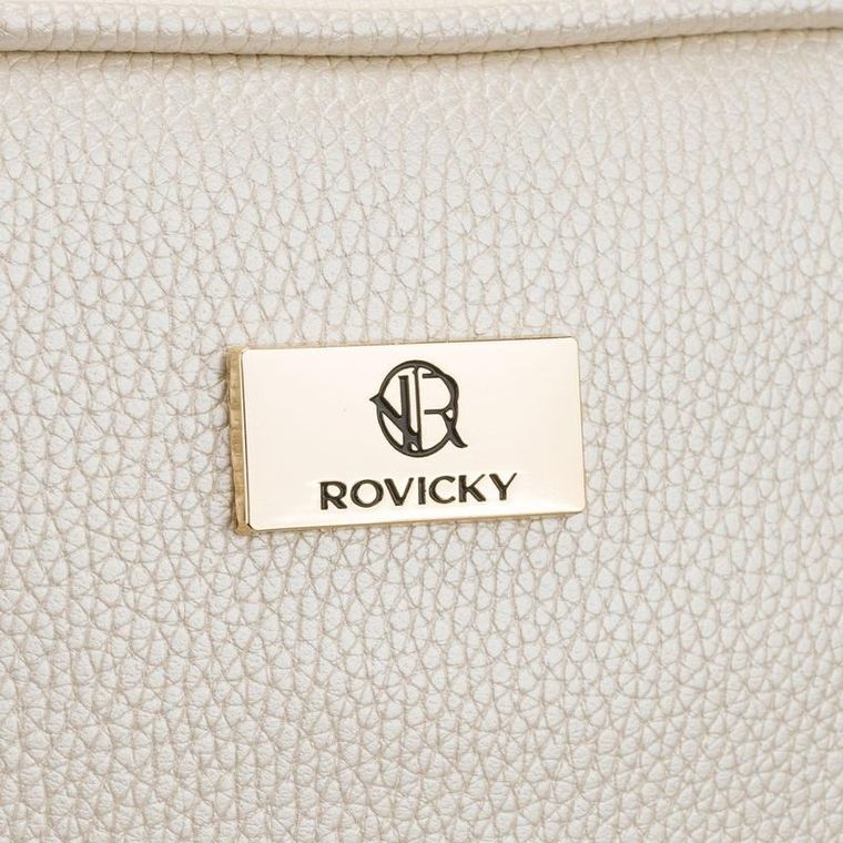 Rovicky, kosmetyczka, skóra ekologiczna, jasnobeżowa