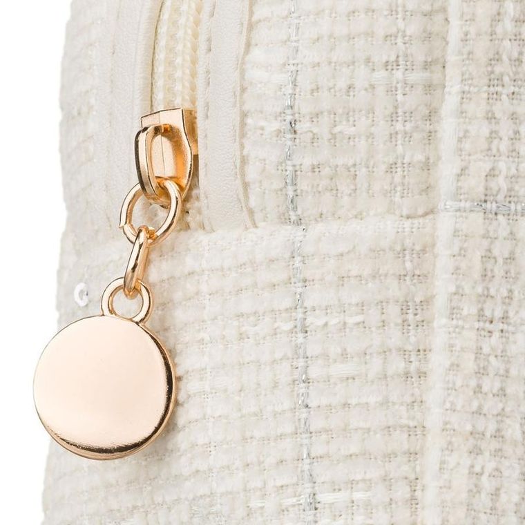 Rovicky, kosmetyczka, tkanina syntetyczna, beżowa