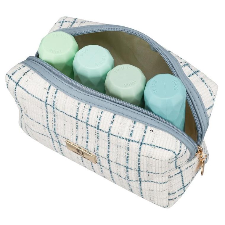 Rovicky, kosmetyczka, tkanina syntetyczna, niebieska