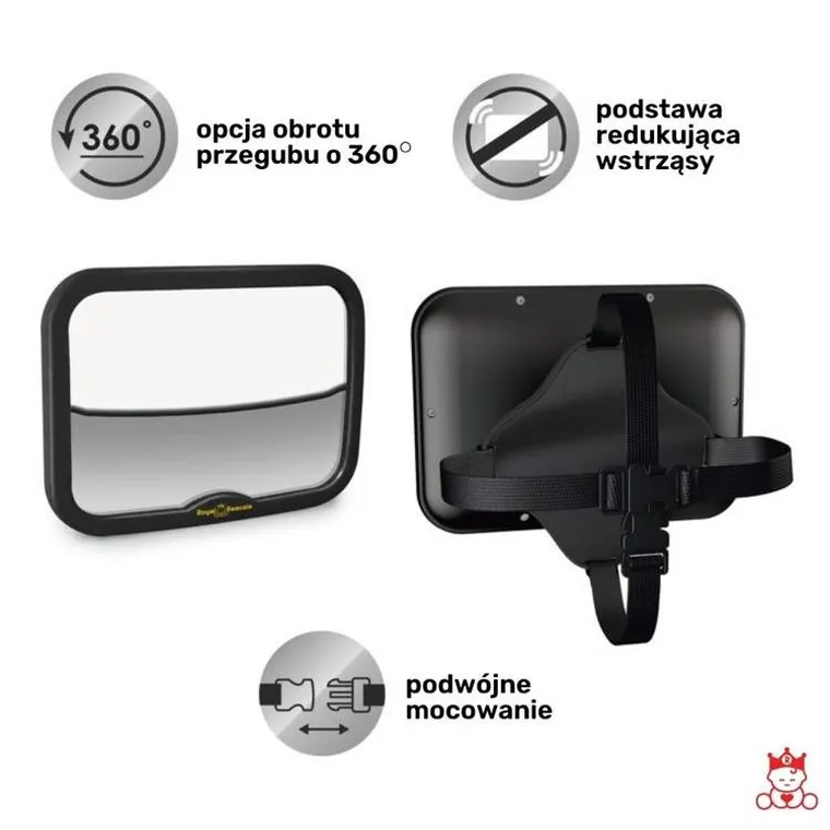 Royal Rascals, lusterko do samochodu, czarne