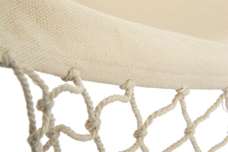 Royokamp, hamak z frędzlami, 2-osobowy, Miami Natura, ecru, 200-150 cm