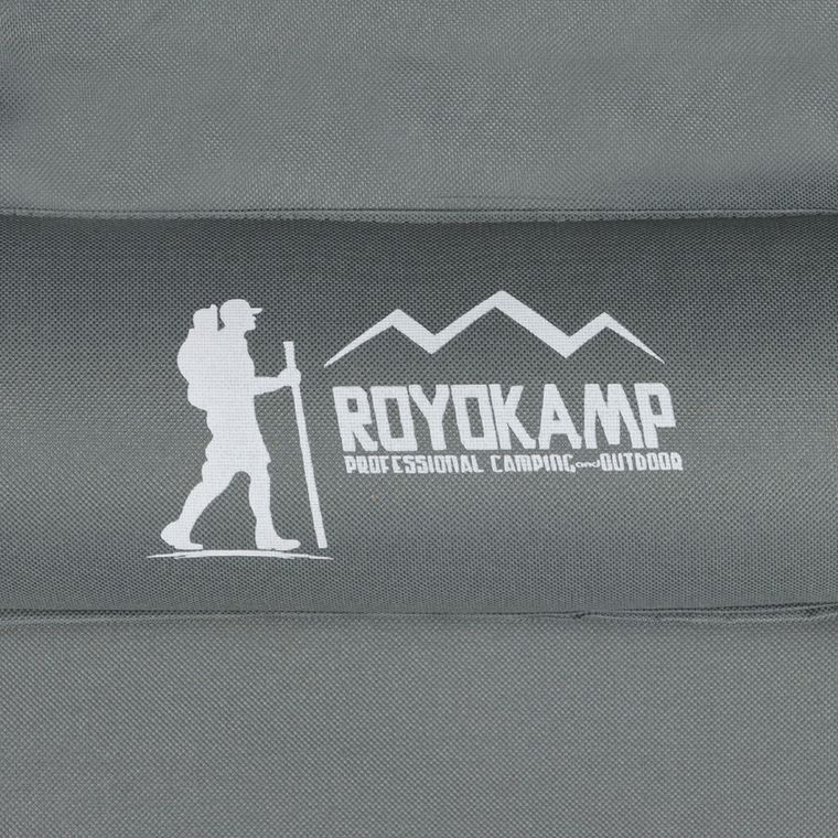 Royokamp, składany fotel plażowy, szary