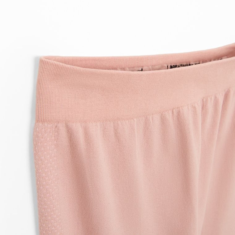 Różowe legginsy termoaktywne z domieszką wełny NOWEAR