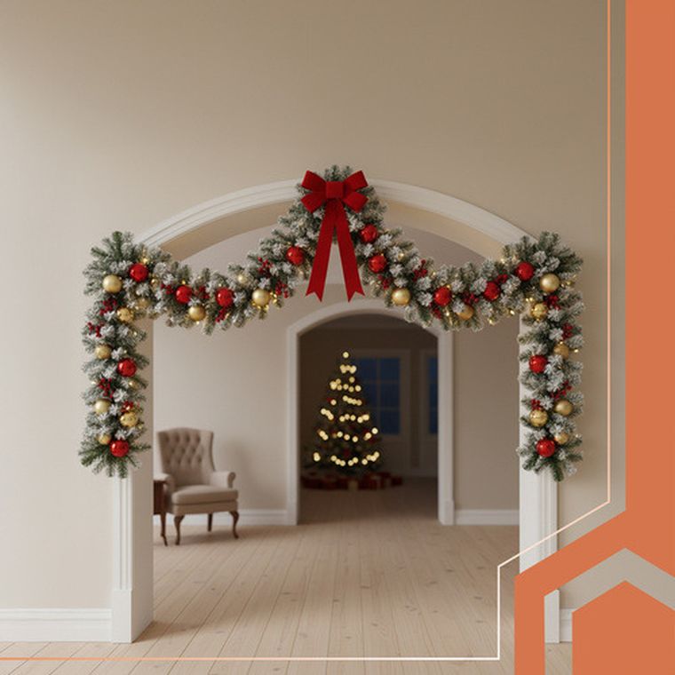 Ruhhy, girlanda choinkowa, ośnieżona, 2.7m