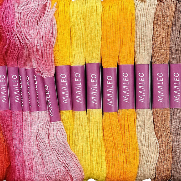 Ruhhy, mulina, zestaw do haftowania, 50 kolorów, 25680