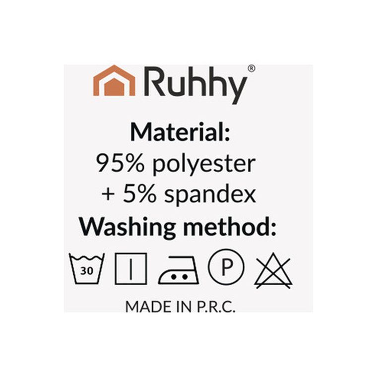 Ruhhy, pokrowce na krzesła, beżowe, 6 szt.