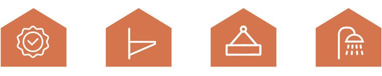 Ruhhy, półka łazienkowa, narożna, 2 szt.