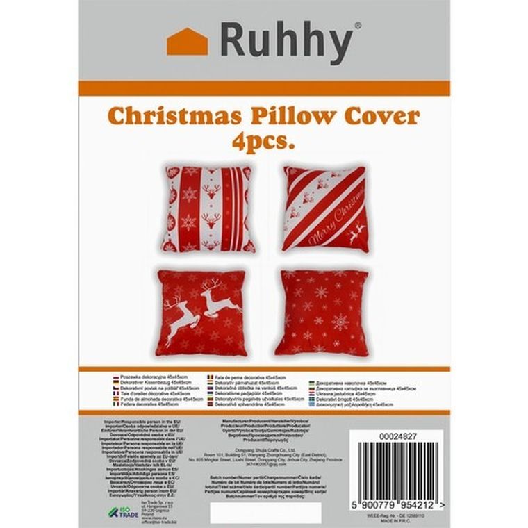 Ruhhy, poszewka dekoracyjna, 45-45 cm, 4 szt.