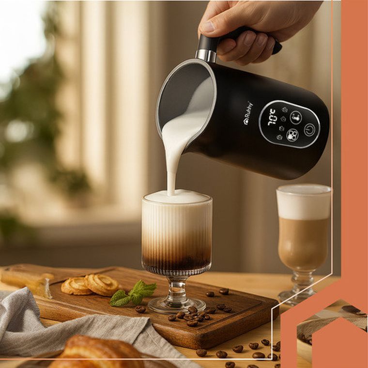 Ruhhy, spieniacz do mleka z wyświetlaczem, 500W