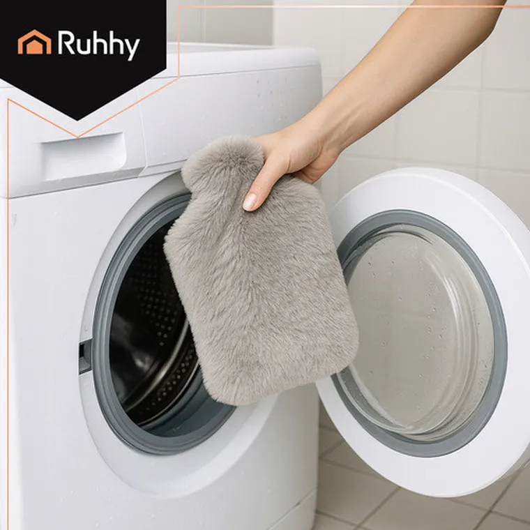 Ruhhy, termofor gumowy w pokrowcu, 1,8l