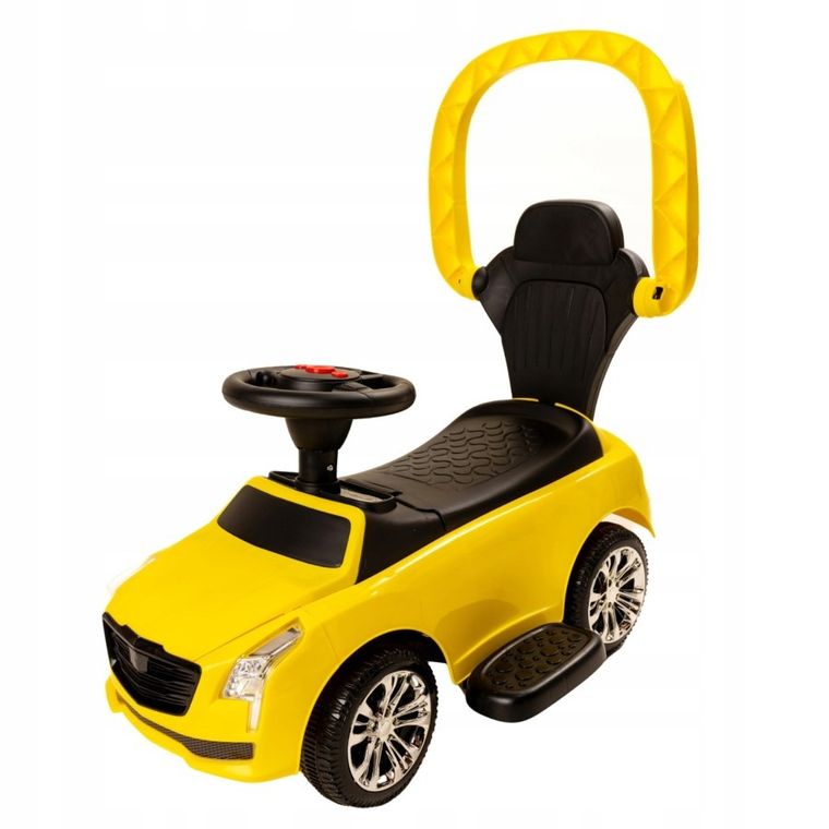 Sabi Toys, odpychacz z daszkiem, jeździk, żółty