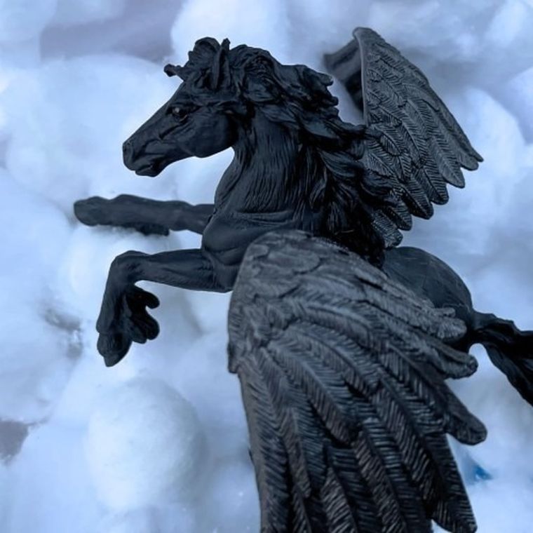 Safari Ltd, figurka, czarny koń ze skrzydłami, pegaz twilight