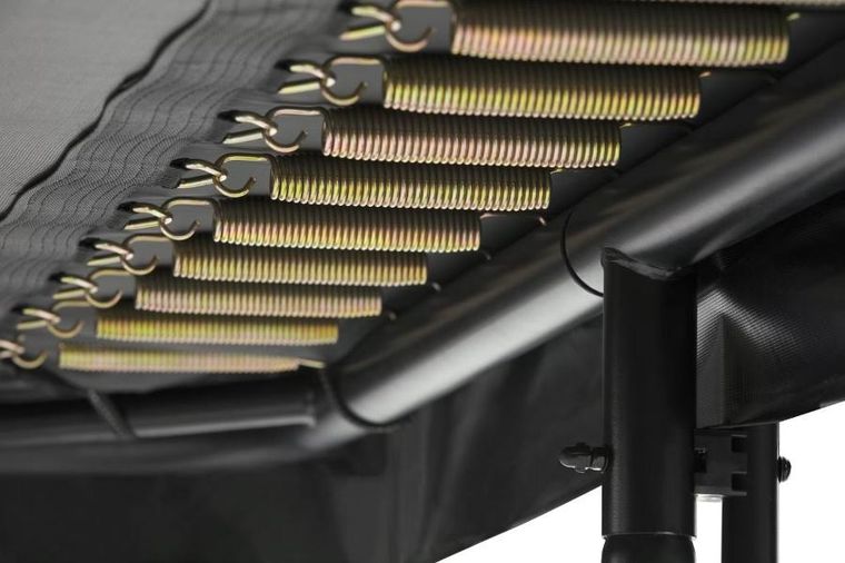 Salta, Premium Edition, trampolina, czarna, 214-153 cm