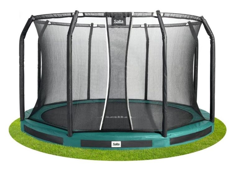 Salta, Premium Ground Combo, trampolina, zielona, 427 cm