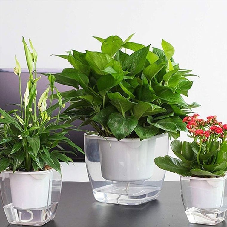 Samonawadniająca doniczka do kwiatów i roślin, mała