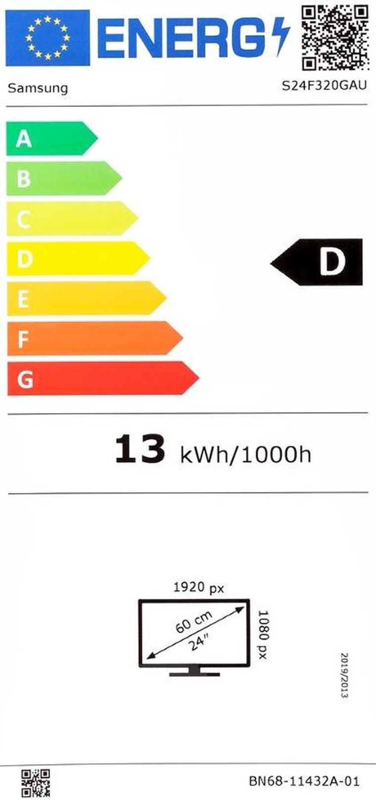 Samsung, monitor, 24", LS24F320GAUXEN, 120Hz