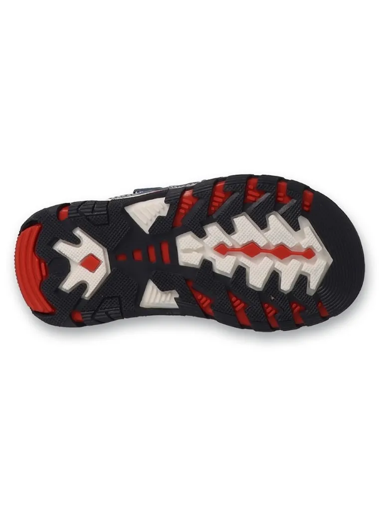 Sandały chłopięce, niebieskie, skórzana wkładka, Befado