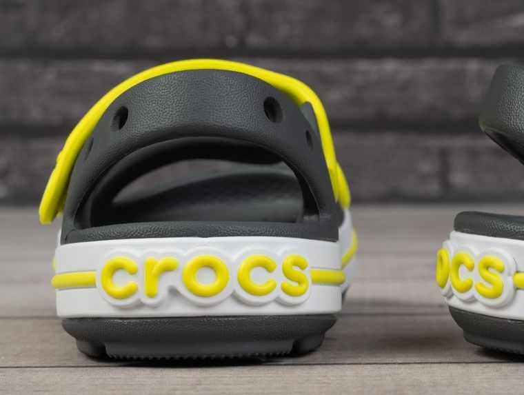 Sandały dziecięce, szare, Crocs Crocband Cruiser