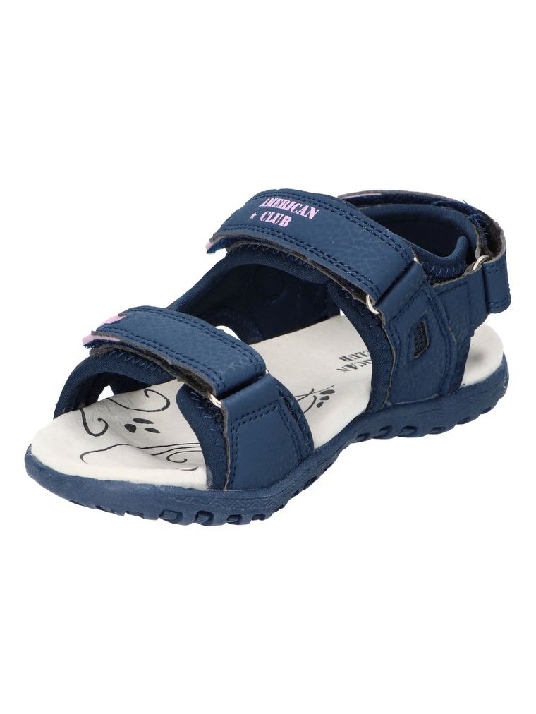 Sandały dziewczęce, granatowe, American Club
