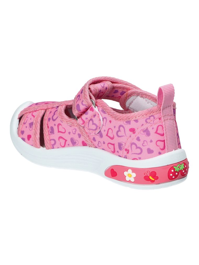 Sandały dziewczęce, różowe, American Club