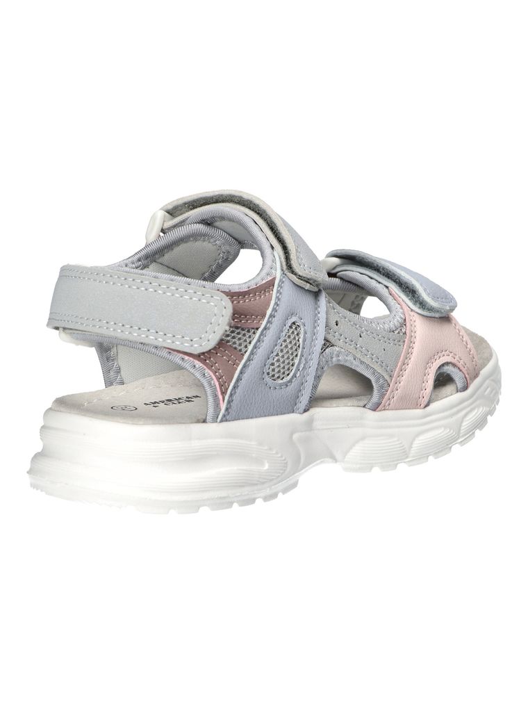 Sandały dziewczęce, szare, American Club