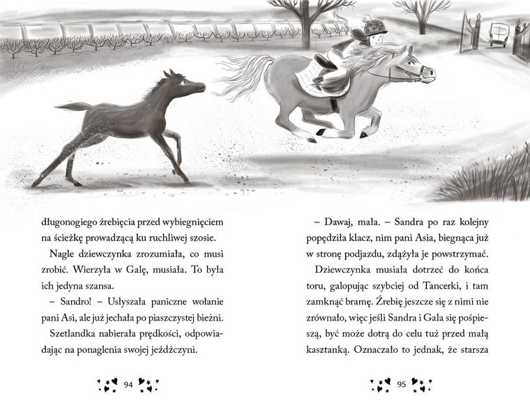 Sandra i zimowy kucyk. Słoneczna Stadnina