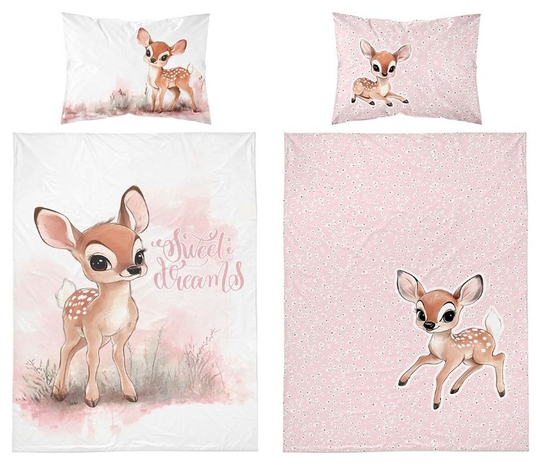 Sarna, 2-częściowy komplet pościeli dziecięcej, 90-120 cm