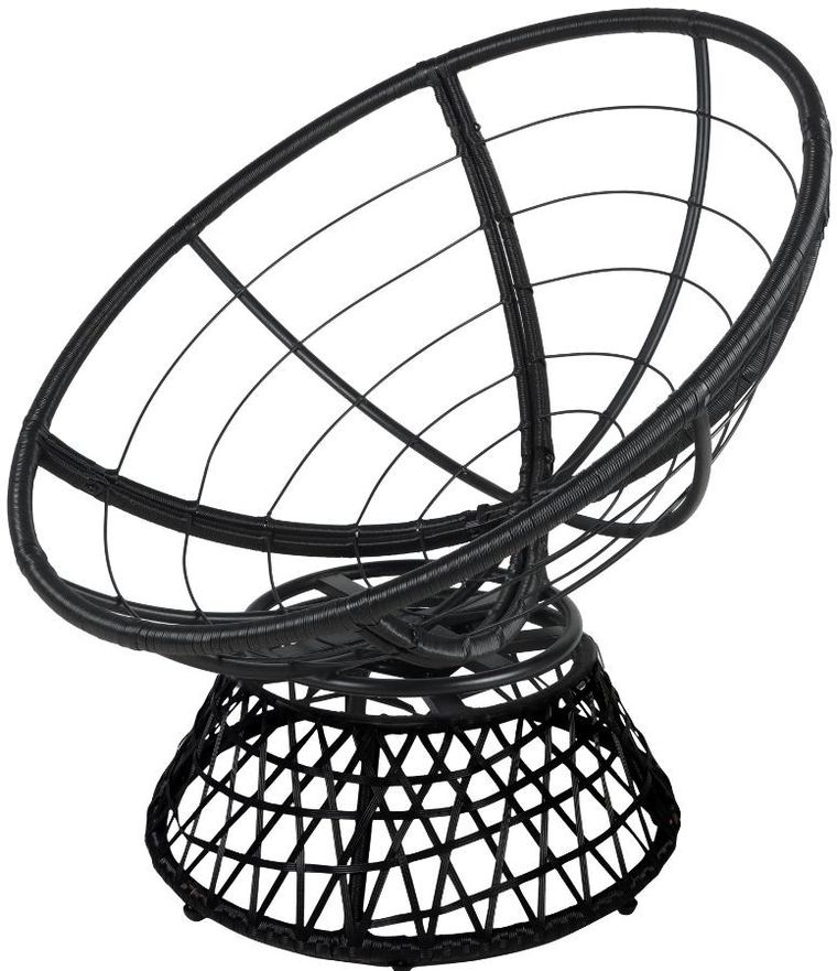 Saska Garden, fotel ogrodowy z poduszką, obrotowy 360 stopni