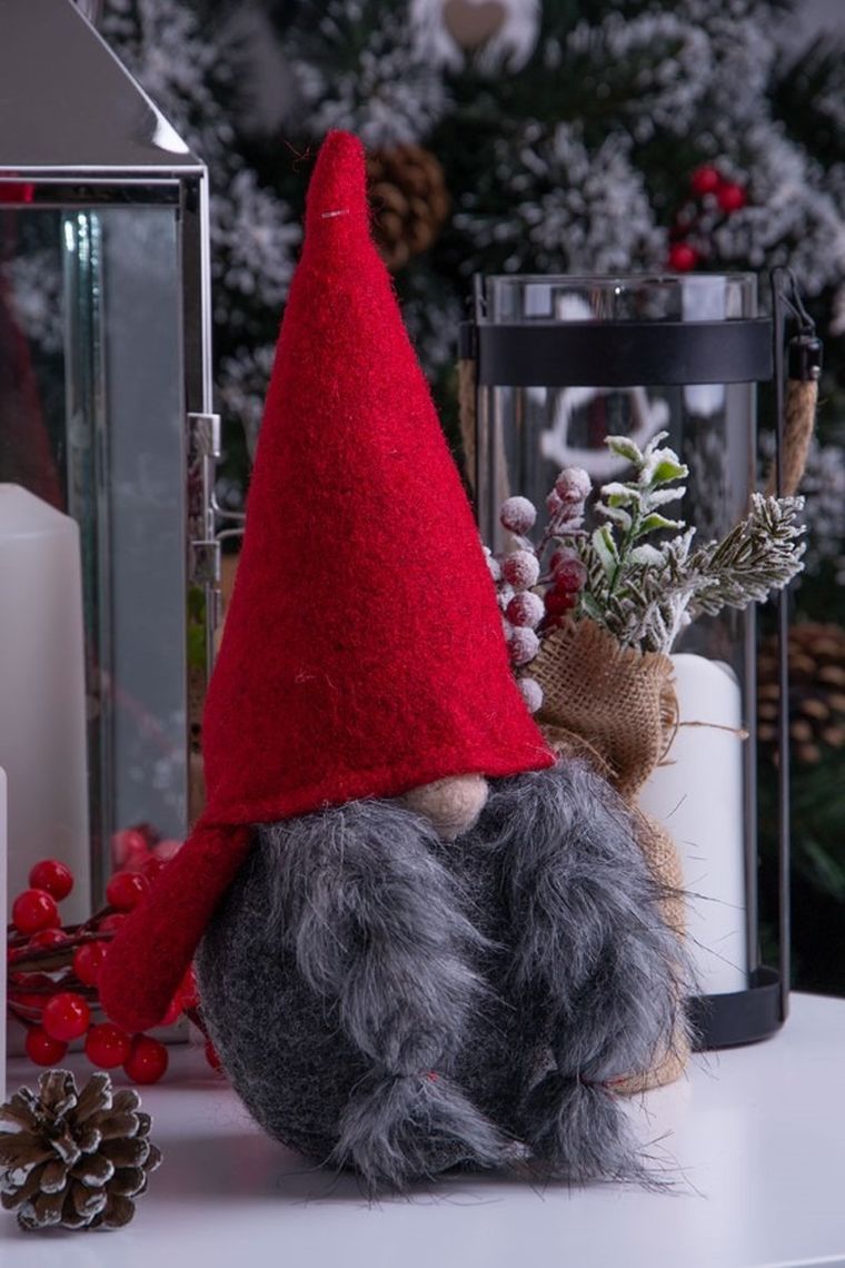 Saska Garden, krasnal świąteczny, 16-13-30 cm