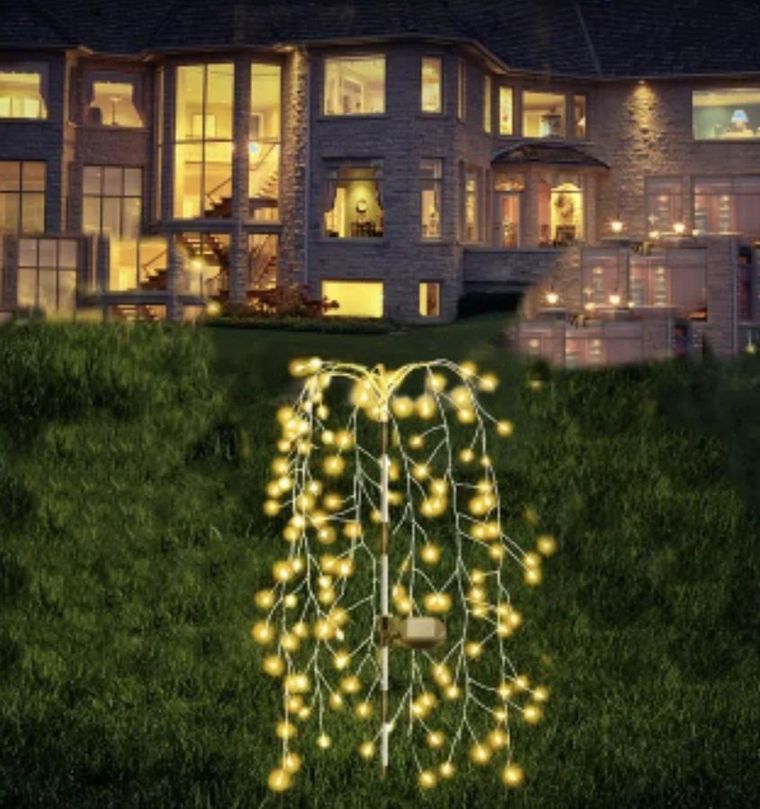 Saska Garden, lampa solarna, drzewko, 120 LED, 72 cm