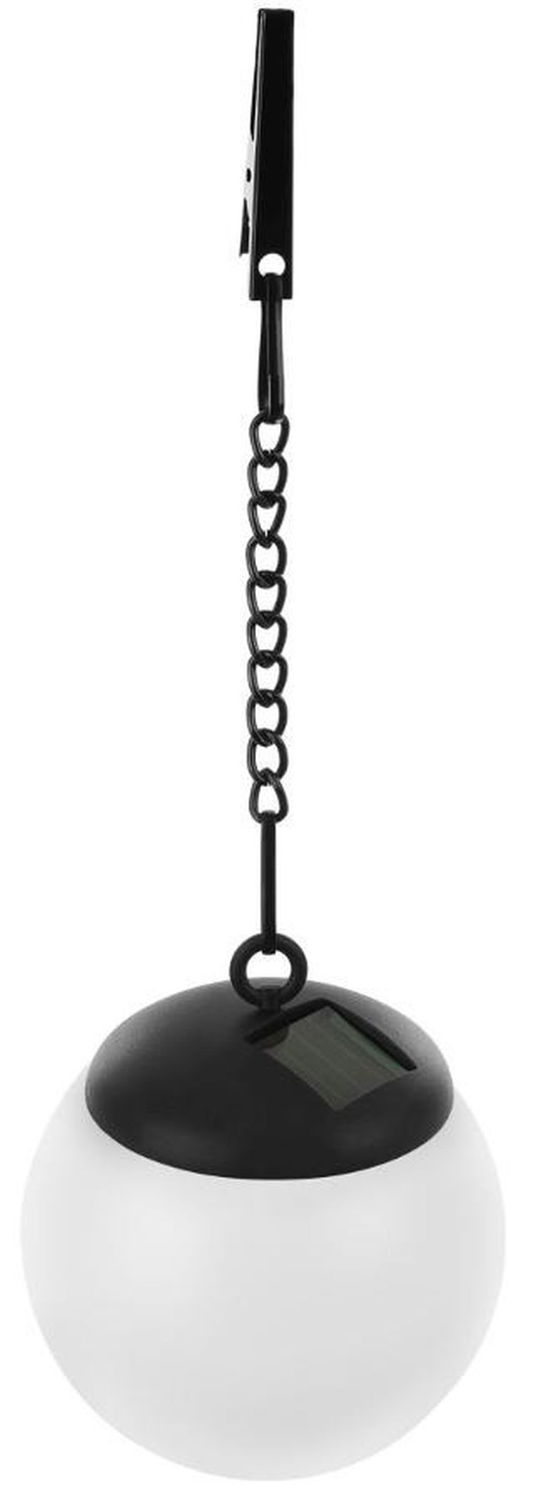Saska Garden, lampa solarna plastikowa, kula wisząca na klips, 10-30 cm