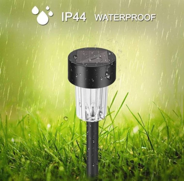 Saska Garden, lampa solarna plastikowa LED, 4,5-31 cm, 4 szt.