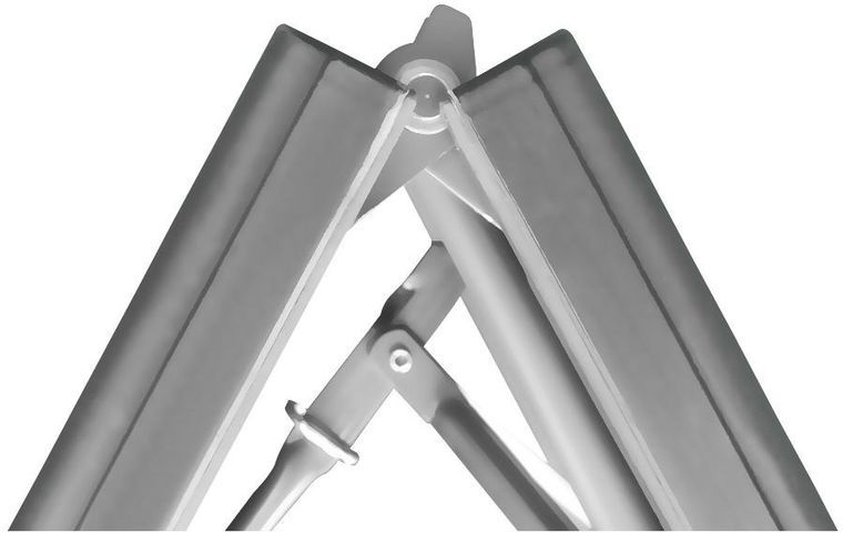 Saska Garden, ławka cateringowa składana, szara, 183-28-43 cm