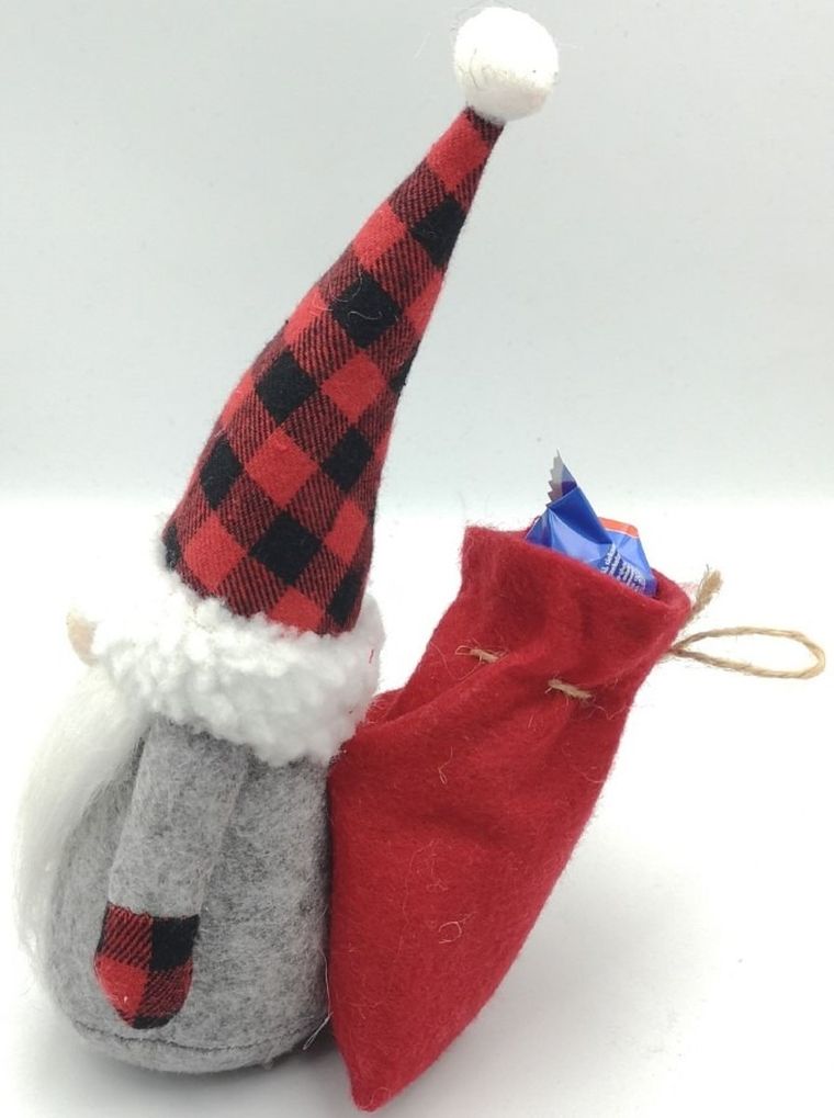 Saska Garden, Mikołajek dekoracyjny z workiem na prezent, 20 cm