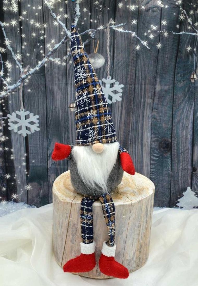 Saska Garden, skrzat dekoracyjny, krata granatowa, 30+20 cm