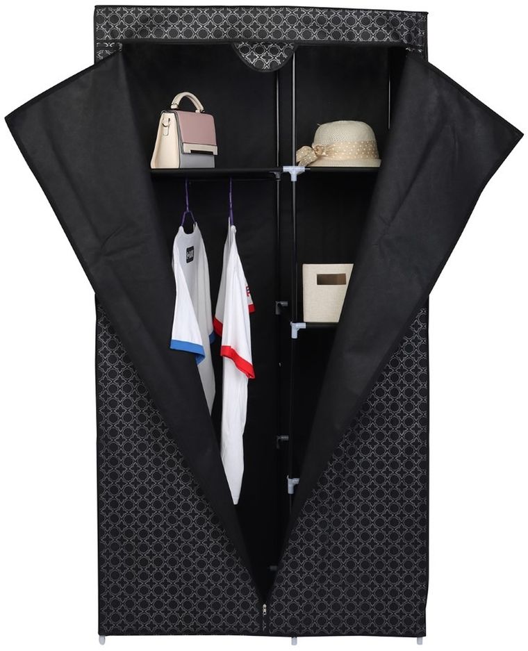 Saska Garden, szafa tekstylna, ornament, 90-45-170 cm