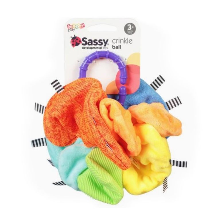 Sassy, zawieszka do wózka, pluszowy kwiat, 0m+