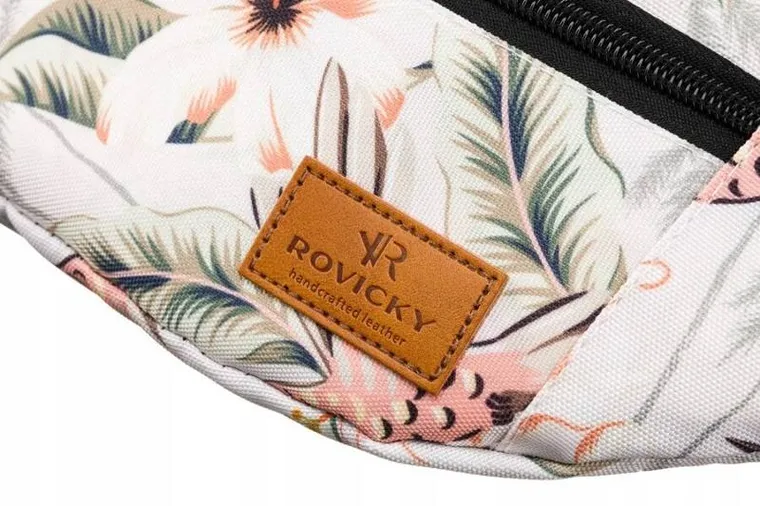 Saszetka na biodro, nerka, biała, Rovicky