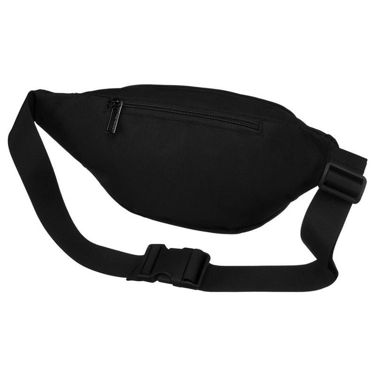 Saszetka na biodro, nerka, czarna, Peterson