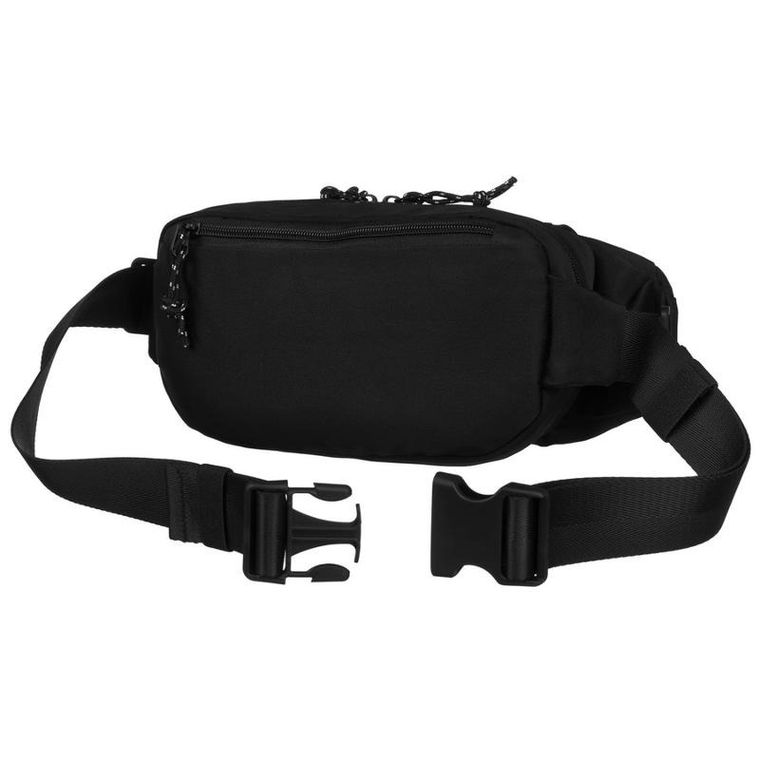 Saszetka na biodro, nerka, czarna, Peterson