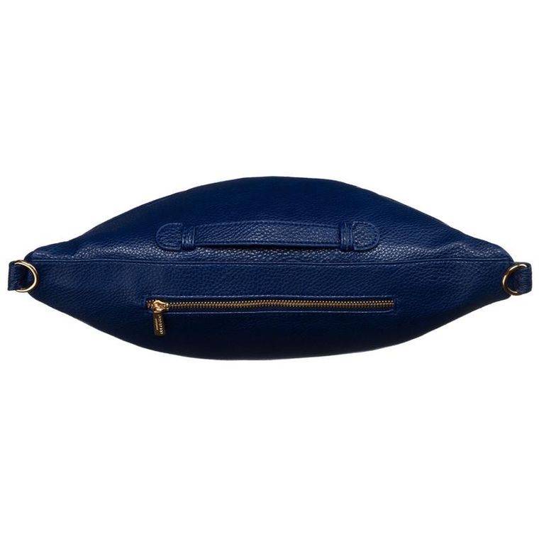 Saszetka na biodro, nerka, granatowa, Peterson