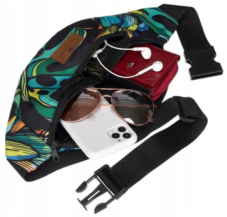 Saszetka na biodro, nerka, mix, Peterson