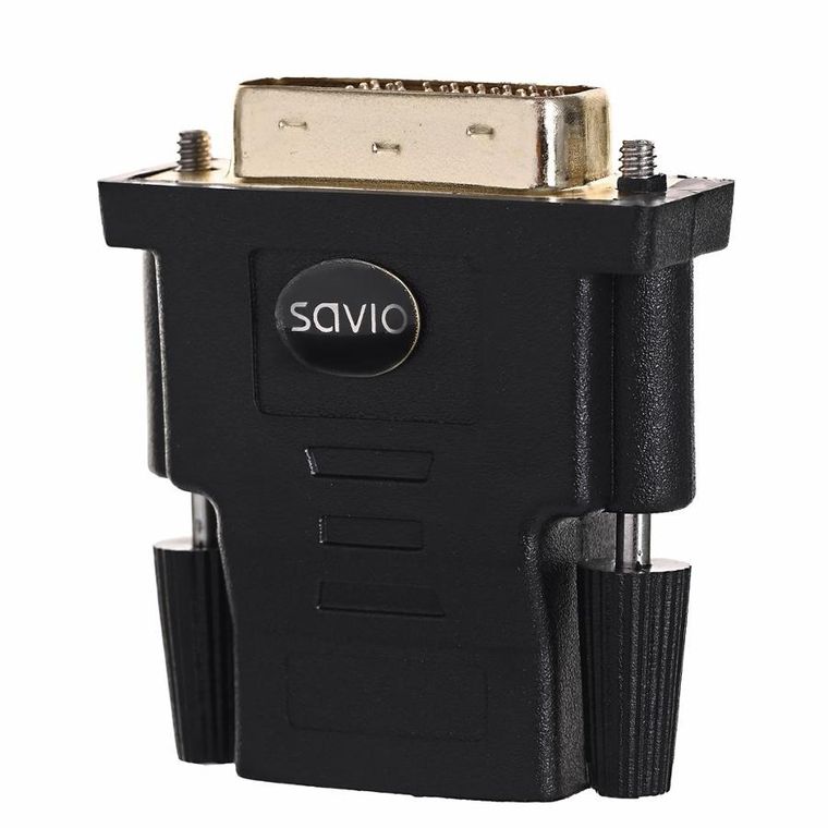 Savio, adapter, cl-21, HDMI F - DVI-D M, czarny