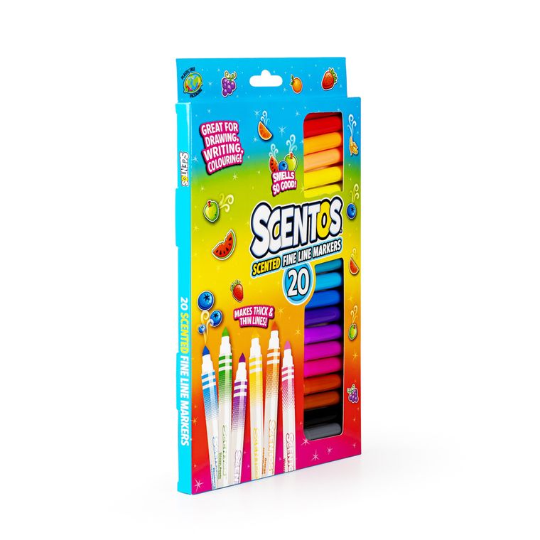 Scentos, pachnące flamastry, 20 kolorów